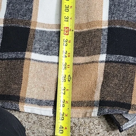 Plaid Long Plaid Shacket - Picture 6 of 6